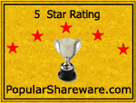 PopularShareware.com - 5 out of 5 Rating!