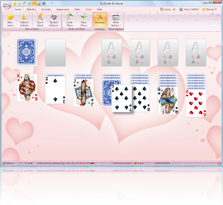 SolSuite 2010 Hearts Skin screenshot - Click here to enlarge
