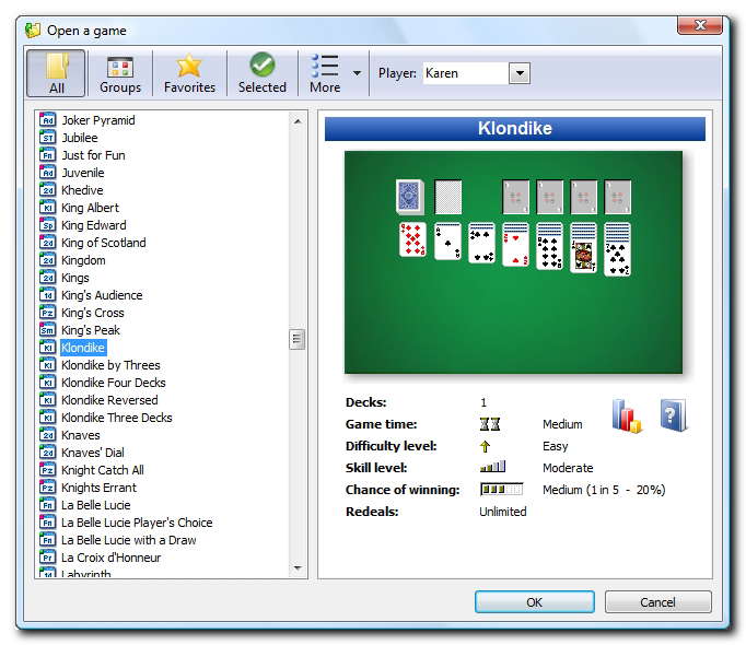 SolSuite - Open a Game