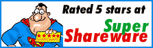 Rated 5 stars at Super Shareware !