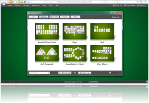 SolSuite 2012 v12.0 - new "Select a Solitaire" dialog box