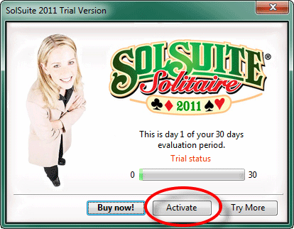 Activate SolSuite Solitaire