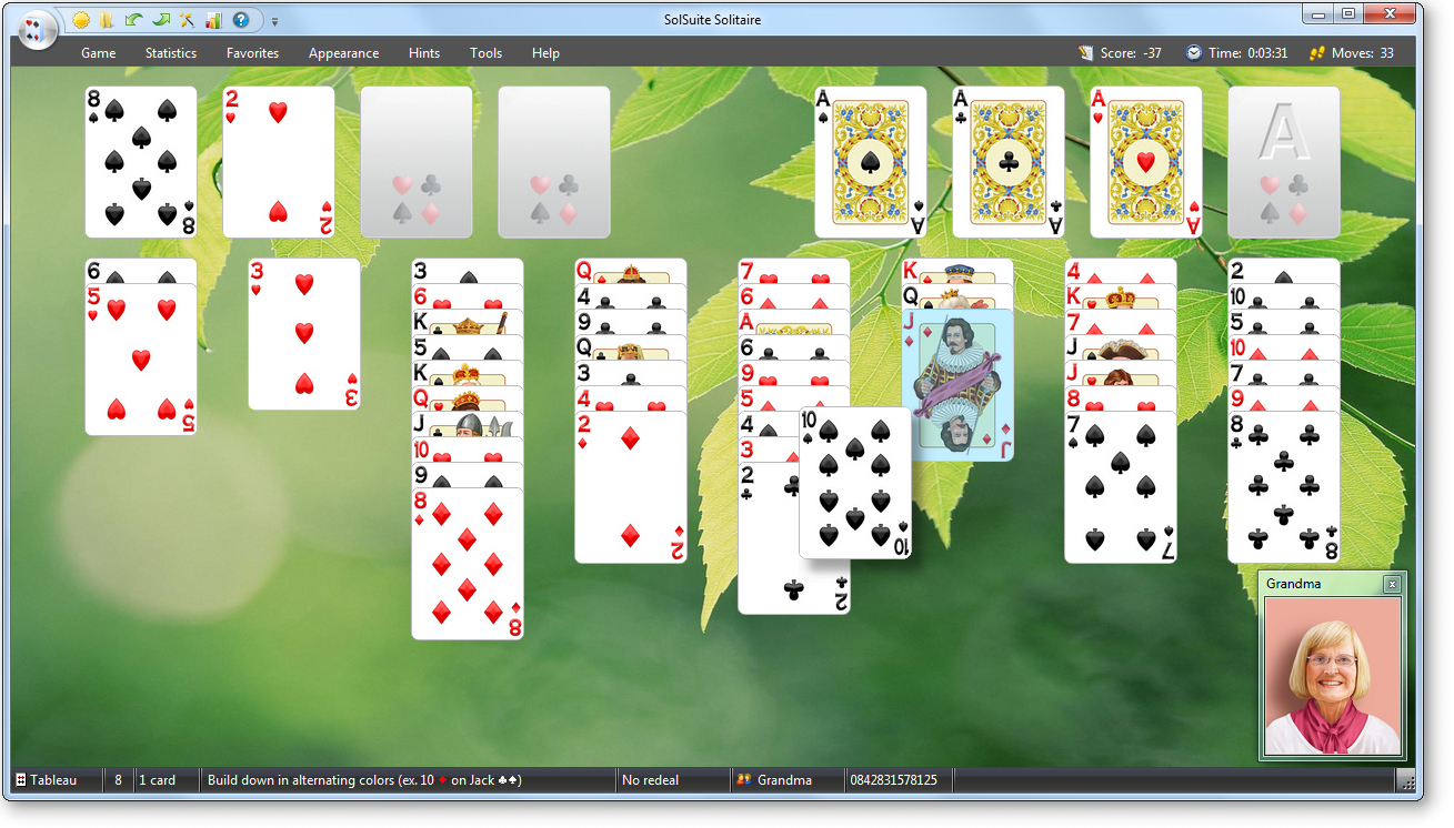 SolSuite Solitaire's FreeCell Screenshot