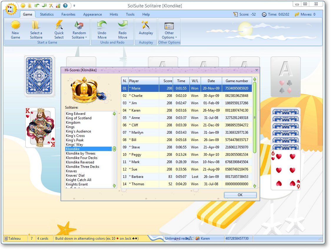 SolSuite Solitaire New Grid screenshot